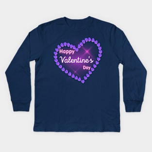 Happy Valentine's Day.Heart of Love Kids Long Sleeve T-Shirt